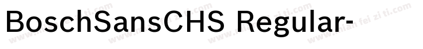 BoschSansCHS Regular字体转换